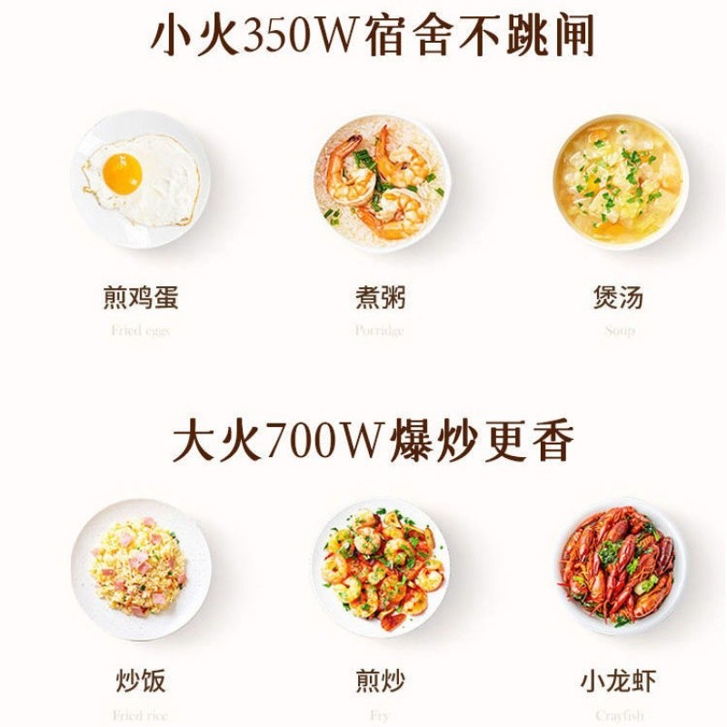 上亨(shangheng) 电煮锅家用宿舍寝室多用途锅学生煮泡面锅多功能一体不粘小型电 带蒸笼 1.5L