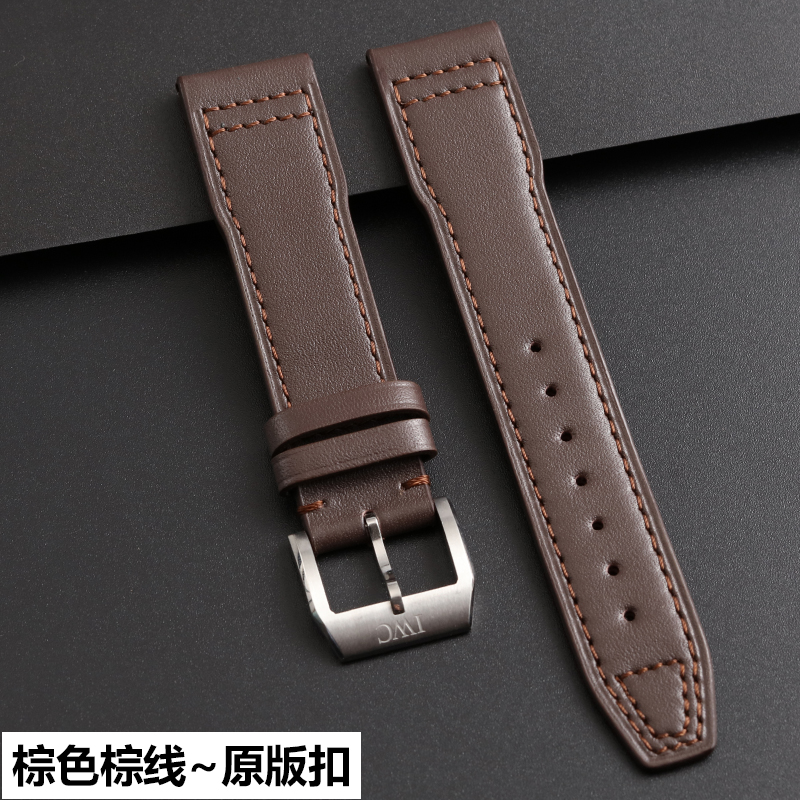 万国手表表带原装 原装万国表带真皮iwc飞行员小王子马克18喷火战机针
