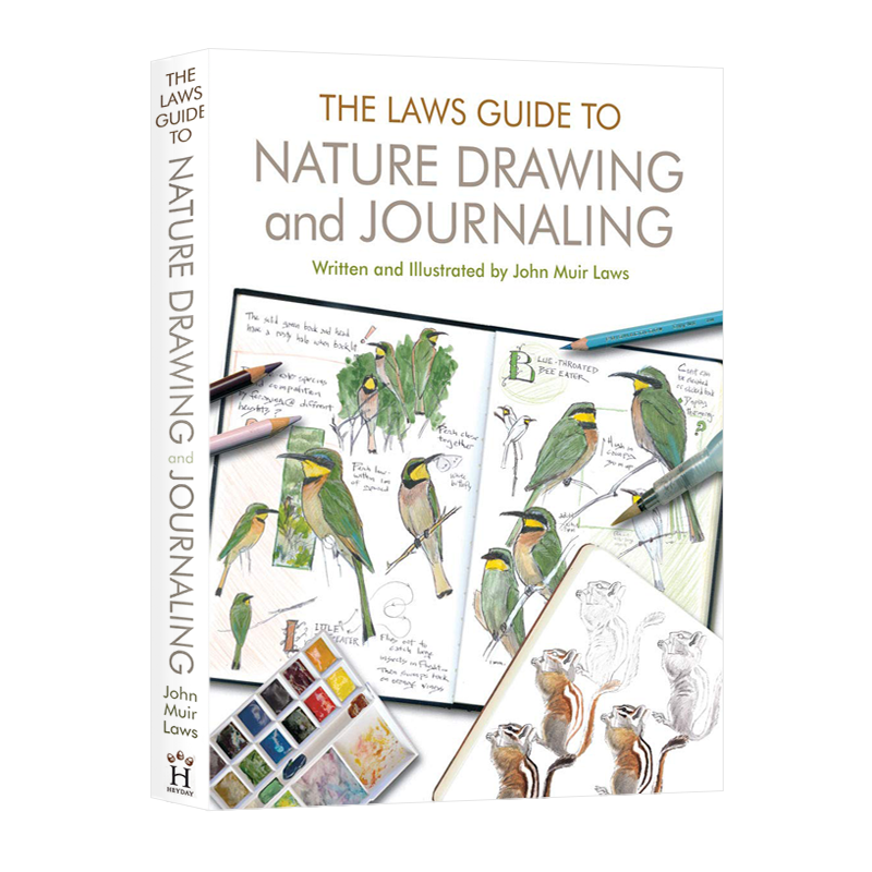 现货 平装 英文原版 The Laws Guide to Nature Drawing and Journaling 自然绘图和日记的规则指南