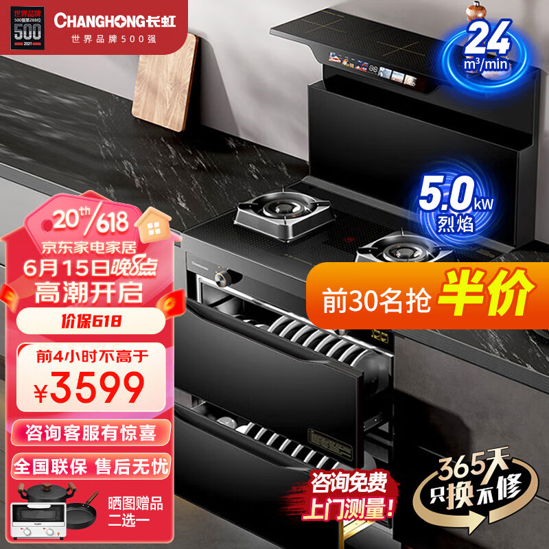 长虹集成烹饪中心-价格走势与口碑评测|集成烹饪X历史价格查询方法