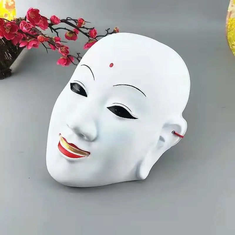 面具男全脸小丑v字恐怖鬼脸成人仇杀队死神摆件玩具礼物 唐僧面具白色