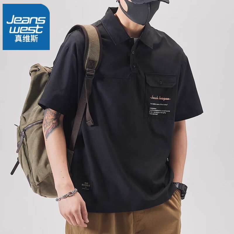 ���ڲ�������ά˹��JEANSWEST���ļ�����t����˿�������ʰٴ���ʿ˧���������з�������POLO���� ��ɫ XL 140-160��