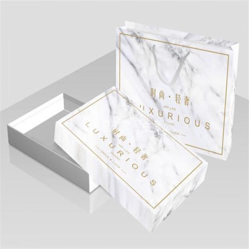 山头林村 床品四件套包装盒高档 家纺床品四件套礼品包装盒纸盒现货盒