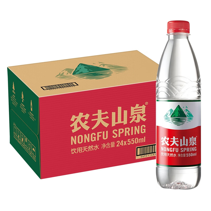 NONGFU SPRING ũ��ɽȪ ������Ȼˮ 550ml*24ƿ