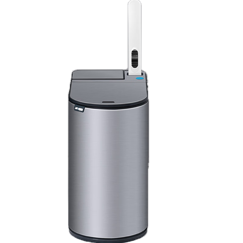 JAH 洁安惠 卫生间垃圾桶智能感应式不锈钢自动家用厕所电动窄纸篓夹缝 充电款