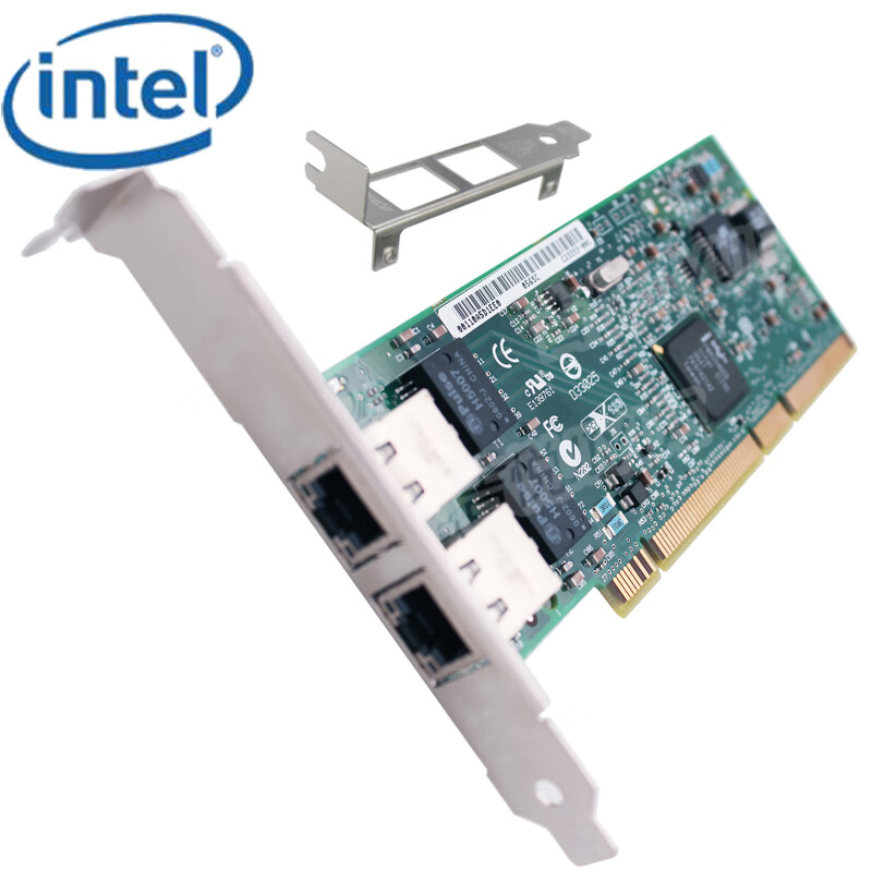英特尔（Intel）PRO1000MT网卡8492MT双口PCI千兆网卡82546芯片原厂代工版 PRR/1000MT