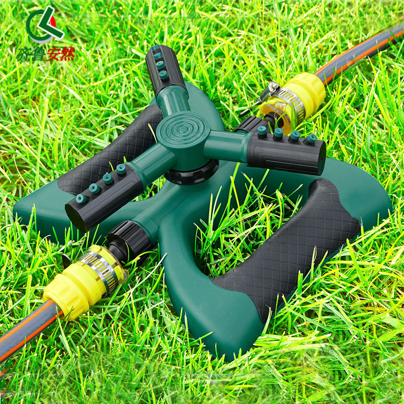 齐鲁安然 360度自动旋转喷头 花洒化喷灌喷头 洒水器喷淋头喷灌喷头菜地草坪喷淋绿化洒水灌溉屋顶降温浇菜喷水器 360度自动旋转喷头洒水器-绿色
