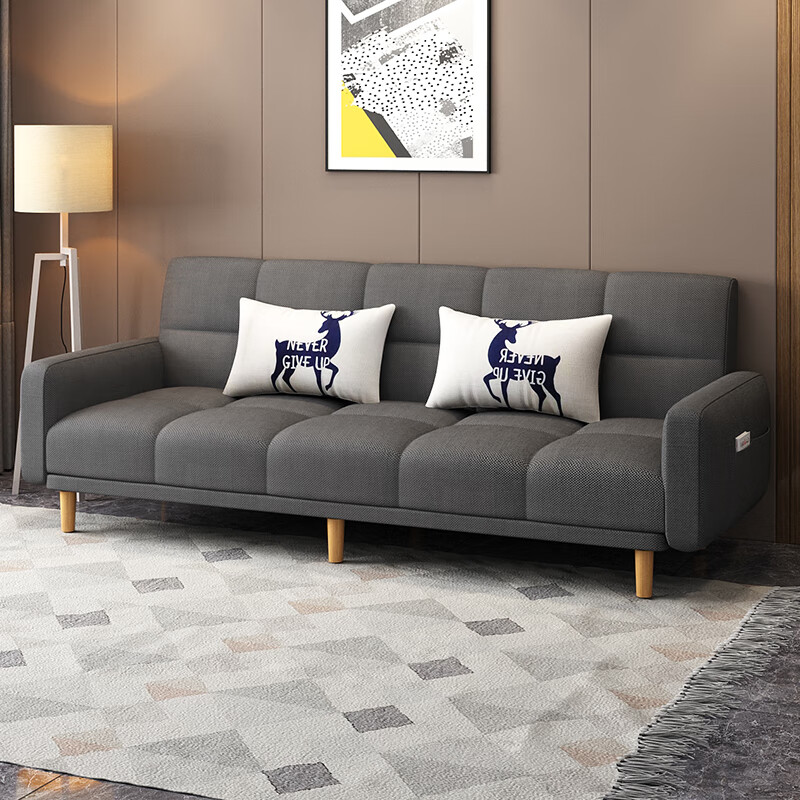 琪辉功能沙发 沙发床两用折叠小户型客厅布艺简易出租房经济型多功能