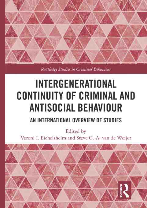 预售 按需印刷 intergenerational continuity of criminal and anti