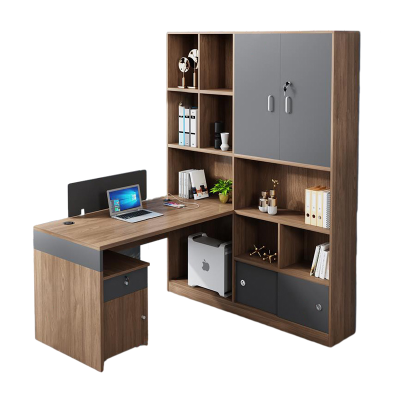 锡田 办公家具 办公桌椅组合职员桌现代简约屏风工位卡座电脑桌高柜员工桌 单人位【含椅】