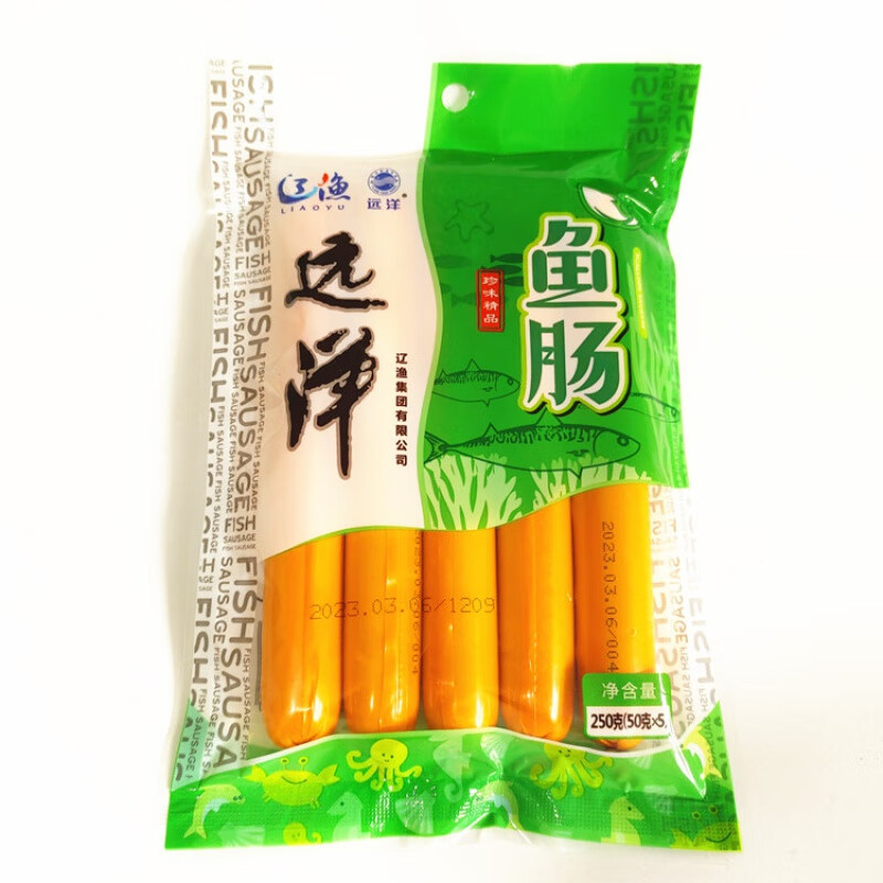 遠洋魚(yú)腸 250g/袋 大連特產(chǎn)即食海鮮零食辦公室零食早餐火腿魚(yú)肉腸 遠洋魚(yú)腸*1袋