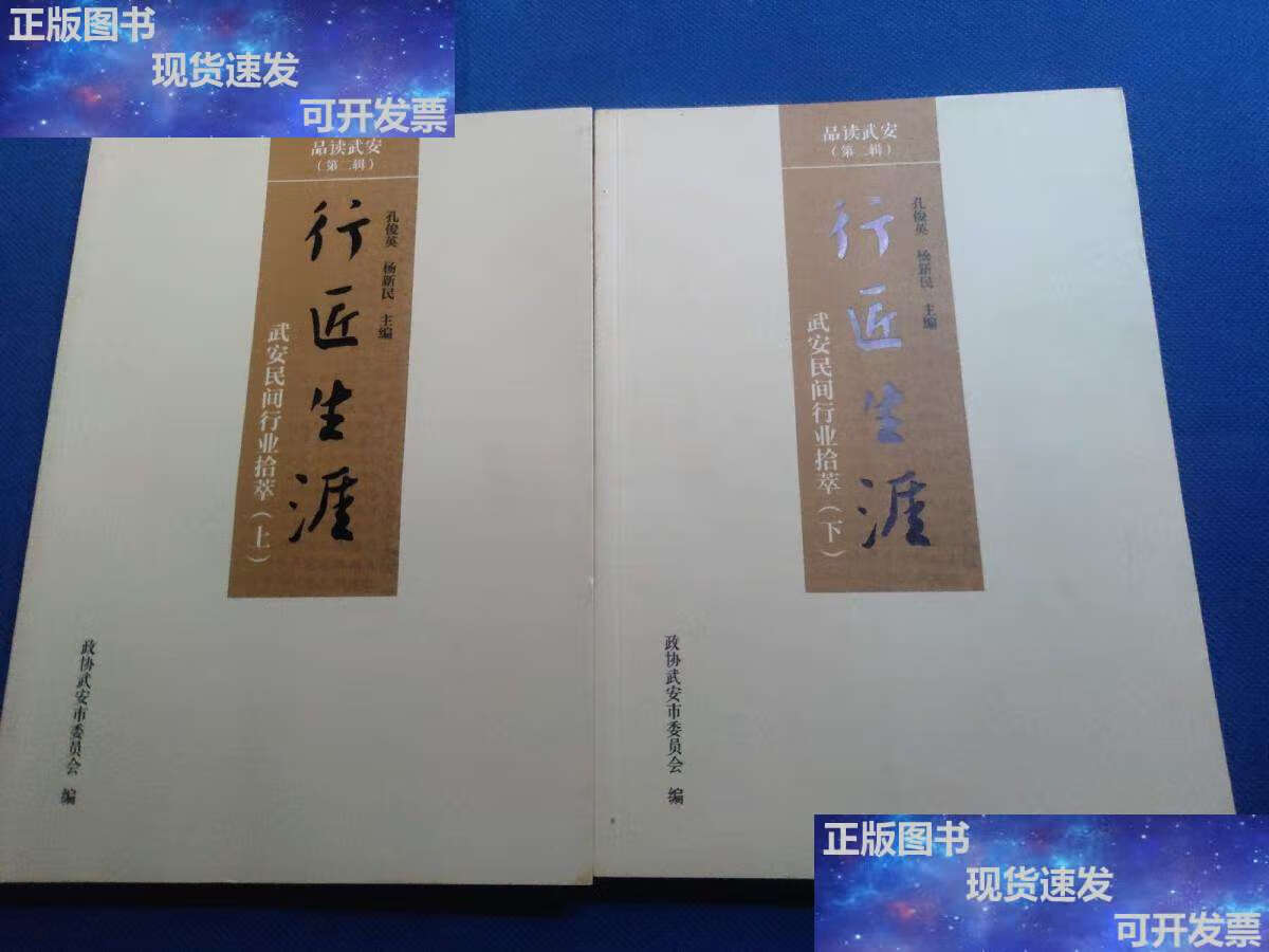 【二手9成新】武安民间行业拾萃(上下册/孔俊英 政协武安市