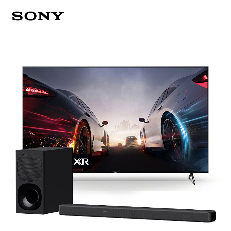 索尼(sony)xr-75x90j 75英寸 游戏电视&ht-g700 无线家庭影院系统