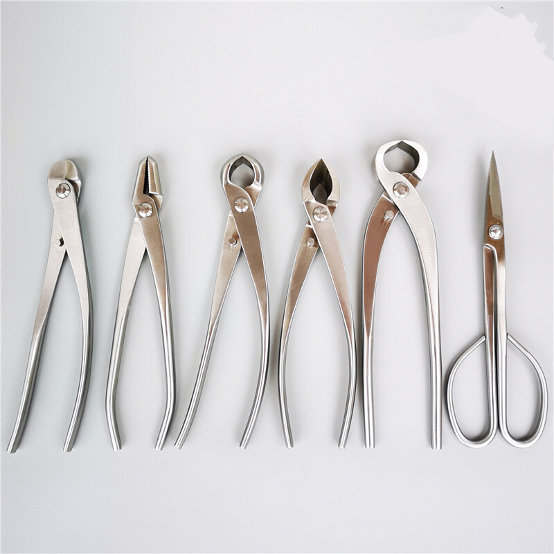 盆景修剪造型工具 盆景制作工具 球节剪 不锈钢 六件 套装