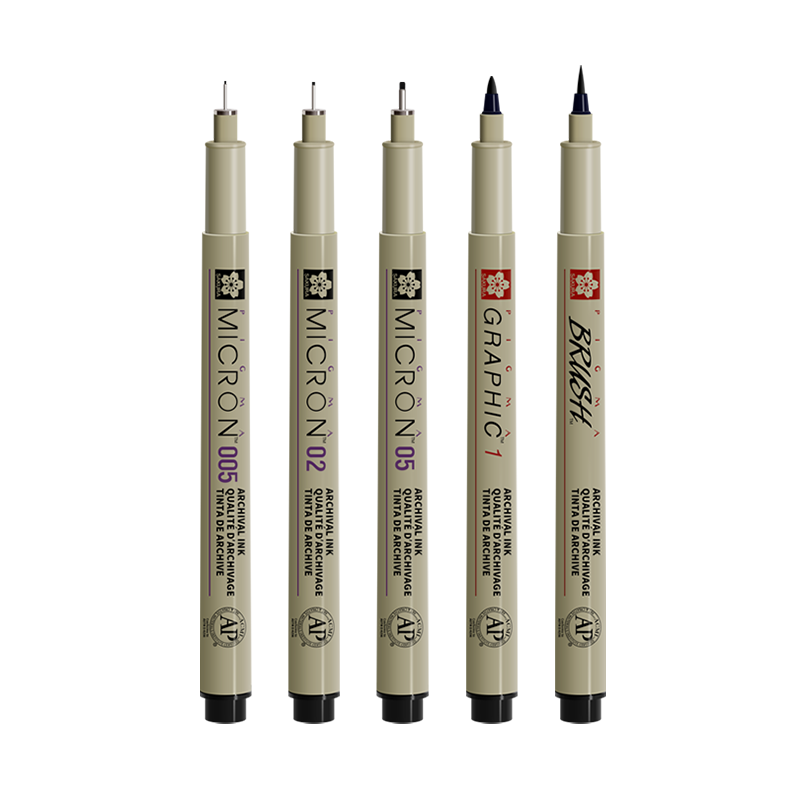 ӣ����SAKURA�� ��ܱ���װ��ˮ���߱�������߱ʲ�ͼ����ֻ湴�߻�ͼ����װ ��������ߡ�5֧ 37.05Ԫ