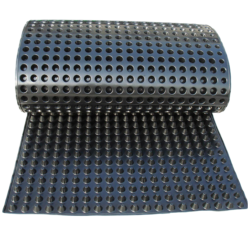 富立仕車(chē)庫頂排水板卷材凹凸型hdpe塑料阻根防水板蓄排水板樓頂綠化濾水 1500克排水板3x10米 可站人