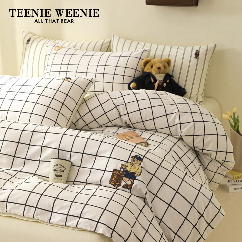 TEENIE WEENIEСܴļ״ҿaി100%ѧ New Preppy ڰ׸+ 1.2mҿ-150*200189.5Ԫȯ
