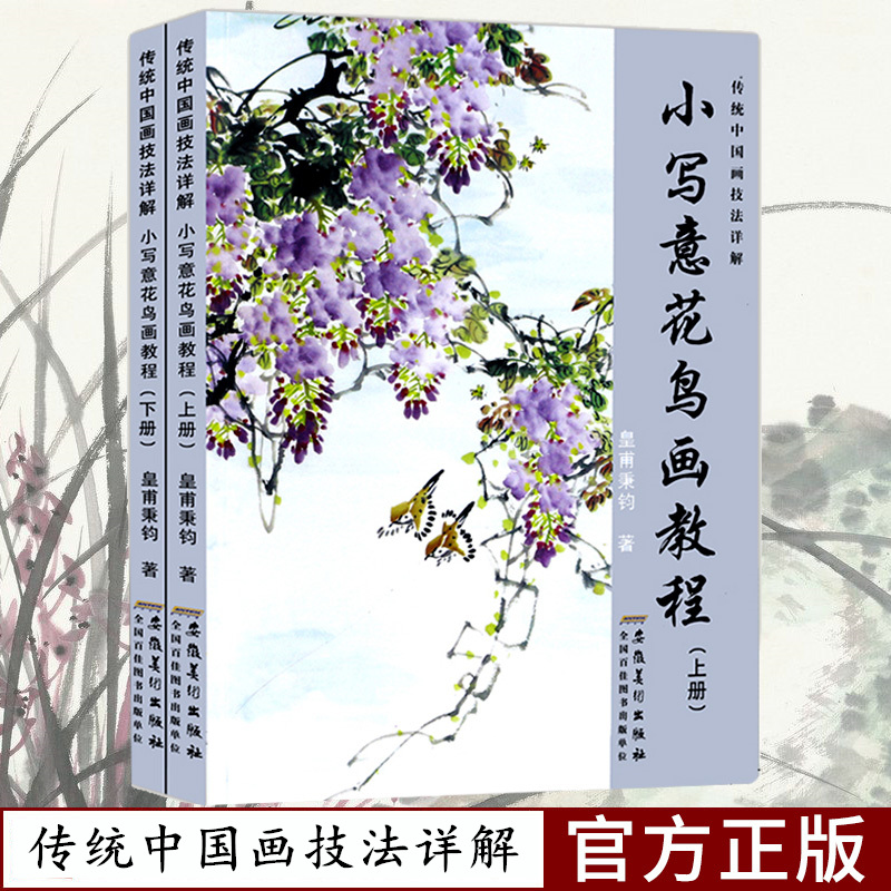 小写意花鸟画教程上下全2册 传统中国画技法详解 国画从入门到精通