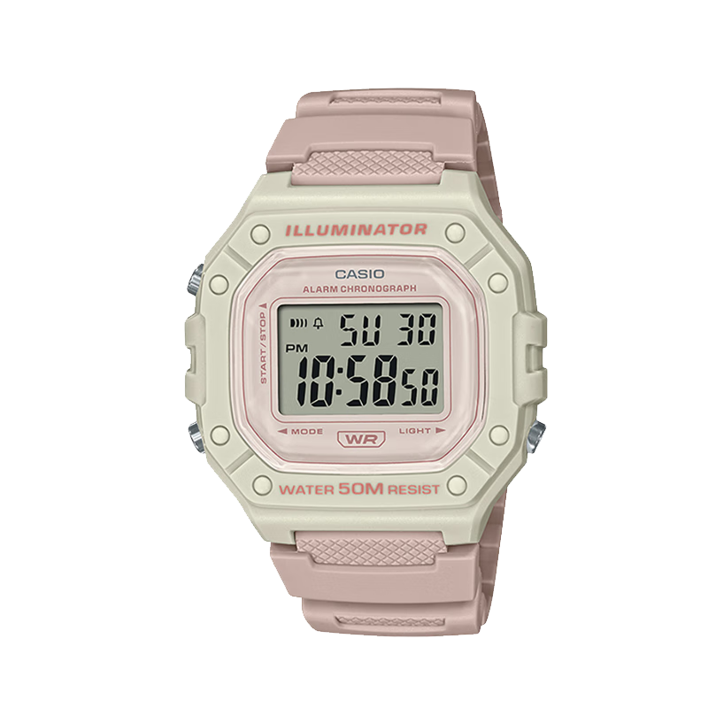 ����ŷ��CASIO���ֱ� С����ʱ���˶�Ů��ѧ���� W-218HC-4A2VDF
