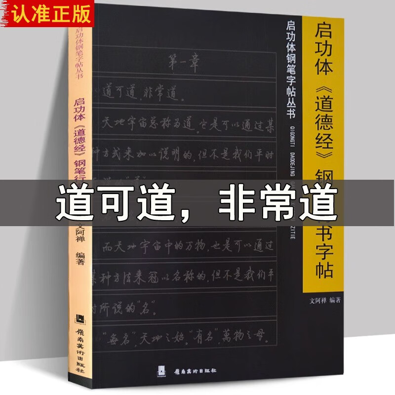 启功体钢笔书法字贴：启功体《道德经》钢笔行书字帖 启功硬笔行书字帖 硬笔字帖教程教学道德经全文老子硬笔书法字帖临摹教程练习成人书法速成书
