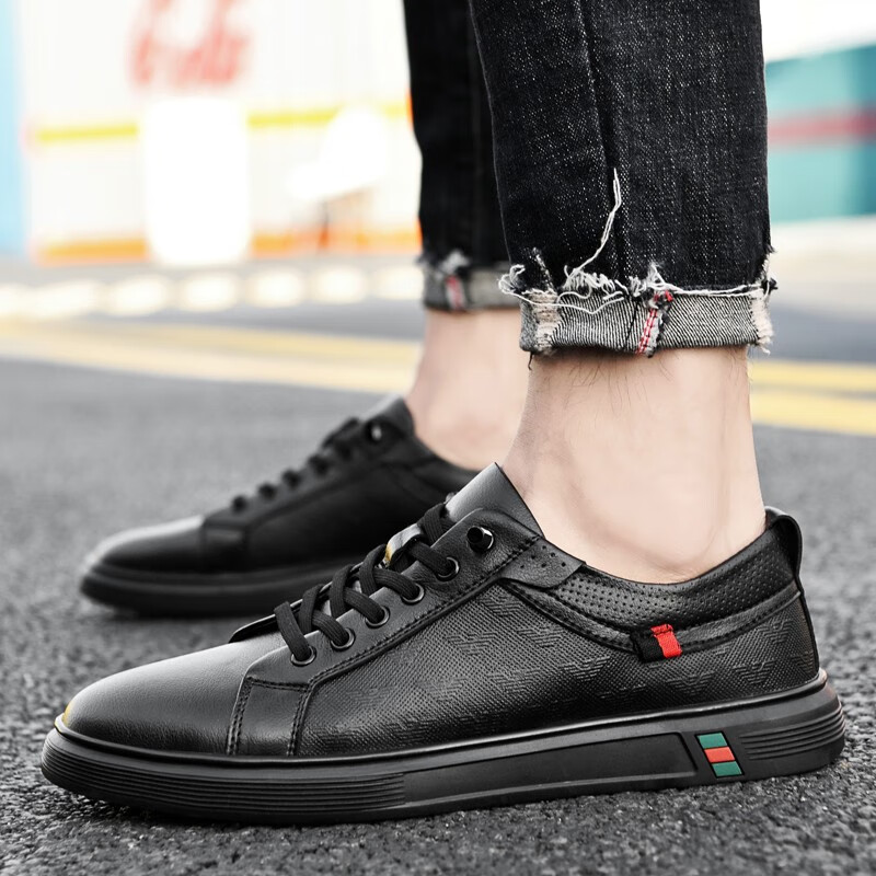 lie lv品牌男鞋小码内增高小白鞋男韩版青春潮流百搭简约休闲鞋靴男士