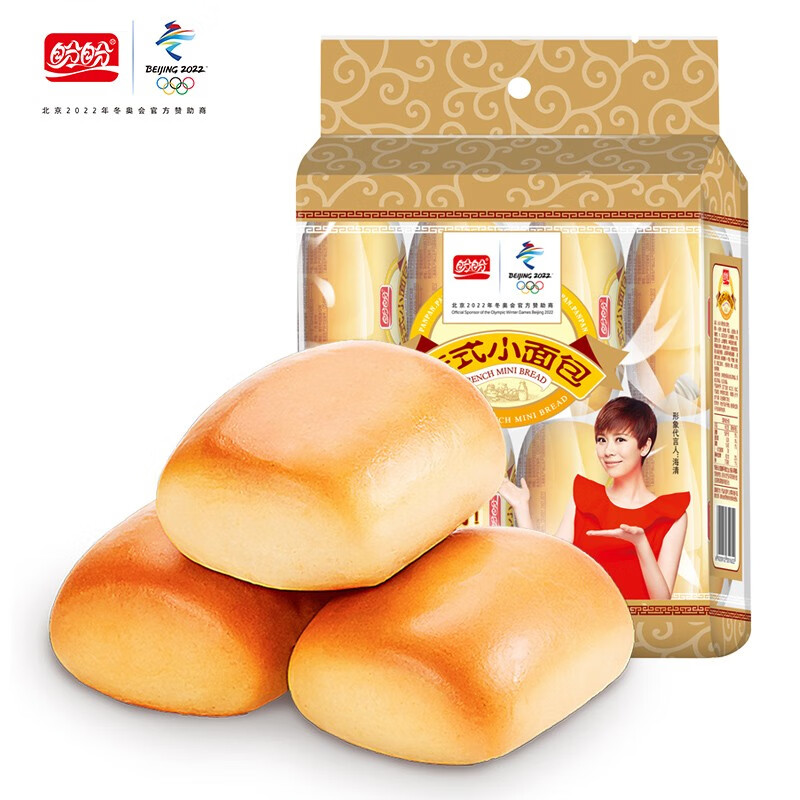 盼盼 奶香小软面包早餐零食休闲面包法式小面包代餐营养 法式小面包200g