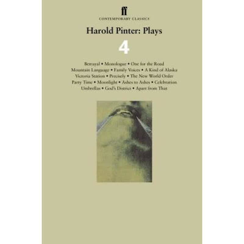预订 Harold Pinter: Plays 4: Betrayal; Monologue;...