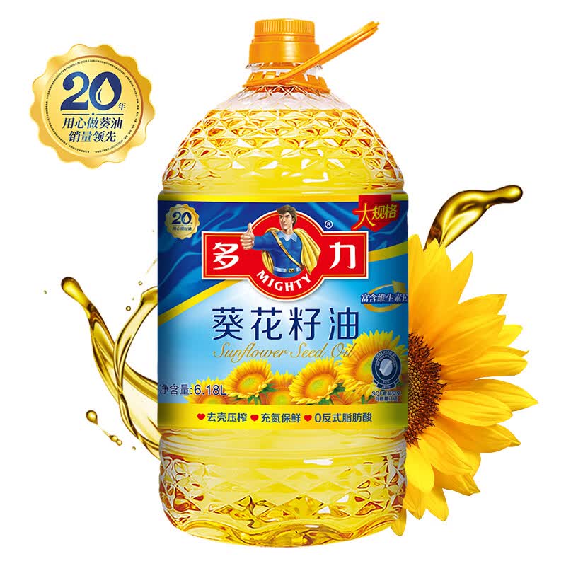 多力 葵花籽油6.18L食用油 物理压榨（新老包装随机发货）属于什么档次？