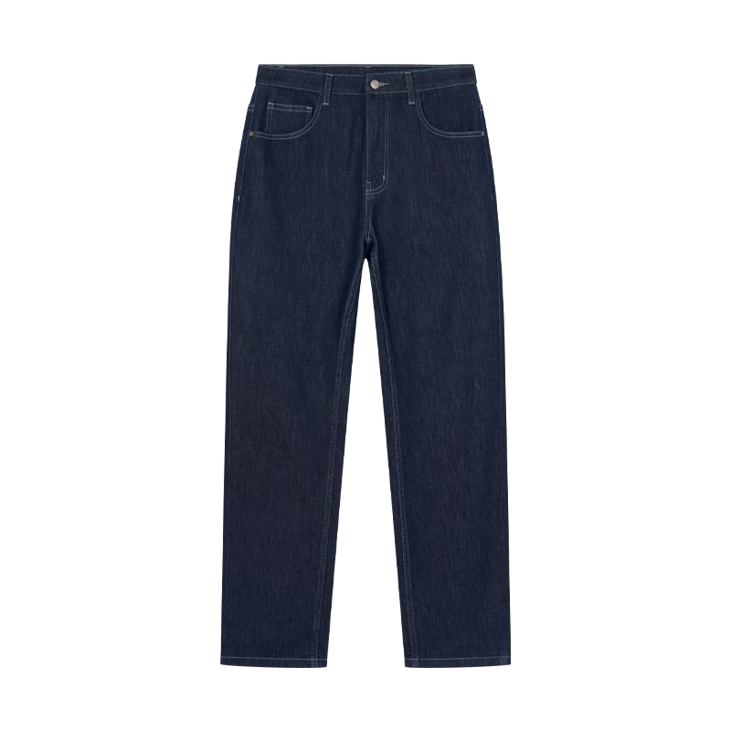 京东京造【不掉色】牛仔裤男裤子男秋季直筒休闲长裤 原色  33