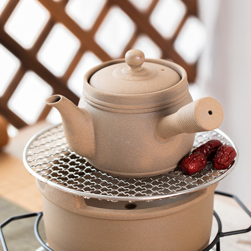 久视围炉煮茶套装器具电陶炉无釉家用煮茶壶打边炉烤茶庭院户外烧烤 底座 400ml