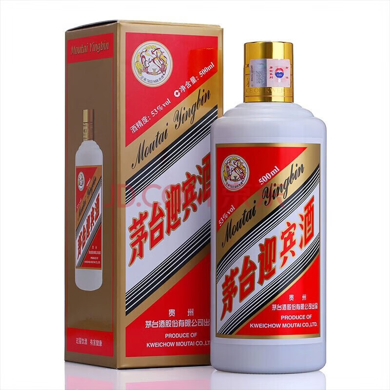 贵州茅台酒 飞天迎宾酒53度 500ml 酱香型白酒 53度 500ml 1瓶 飞天