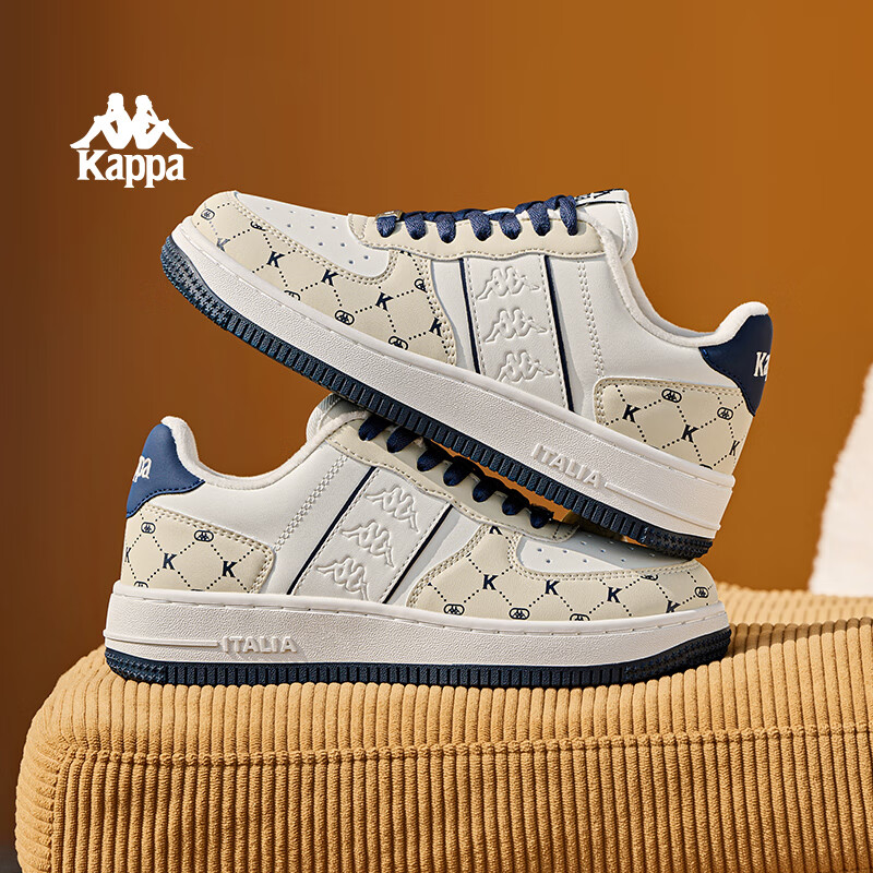 卡帕女鞋棉鞋女加厚2026春季新款加绒厚底板鞋女保暖复古百搭小白鞋女 经典白/芭蕉绿【加绒款】 38