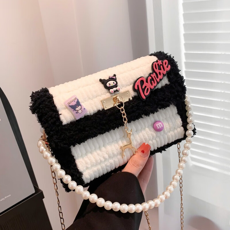 手工编织包包材料包手织自制毛线成品斜挎包送女友礼物 库洛米小鹿