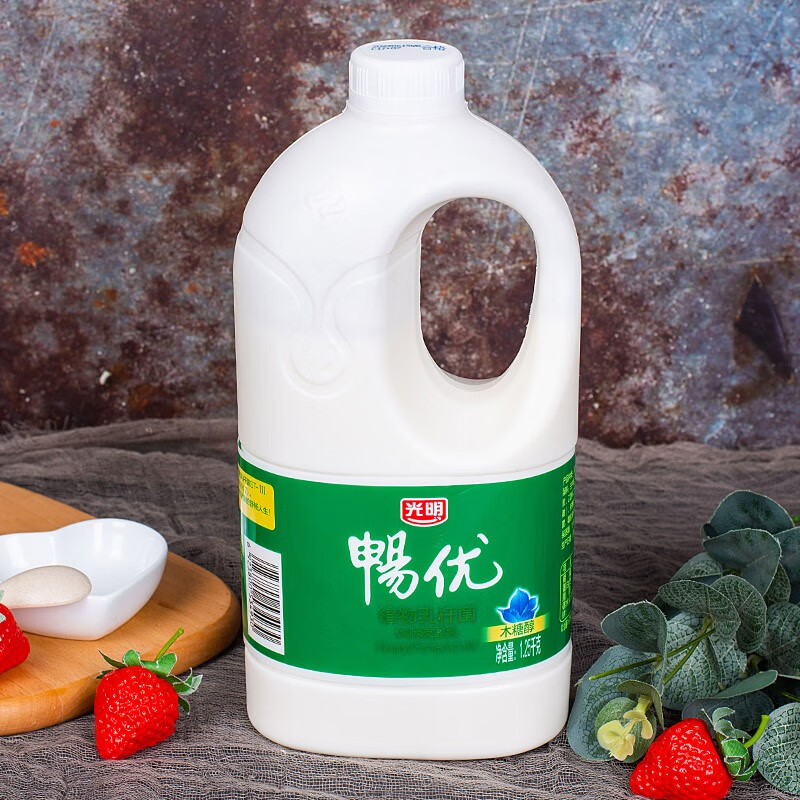 25kg桶装原味风味发酵乳低温酸牛奶新鲜 光明畅优1桶