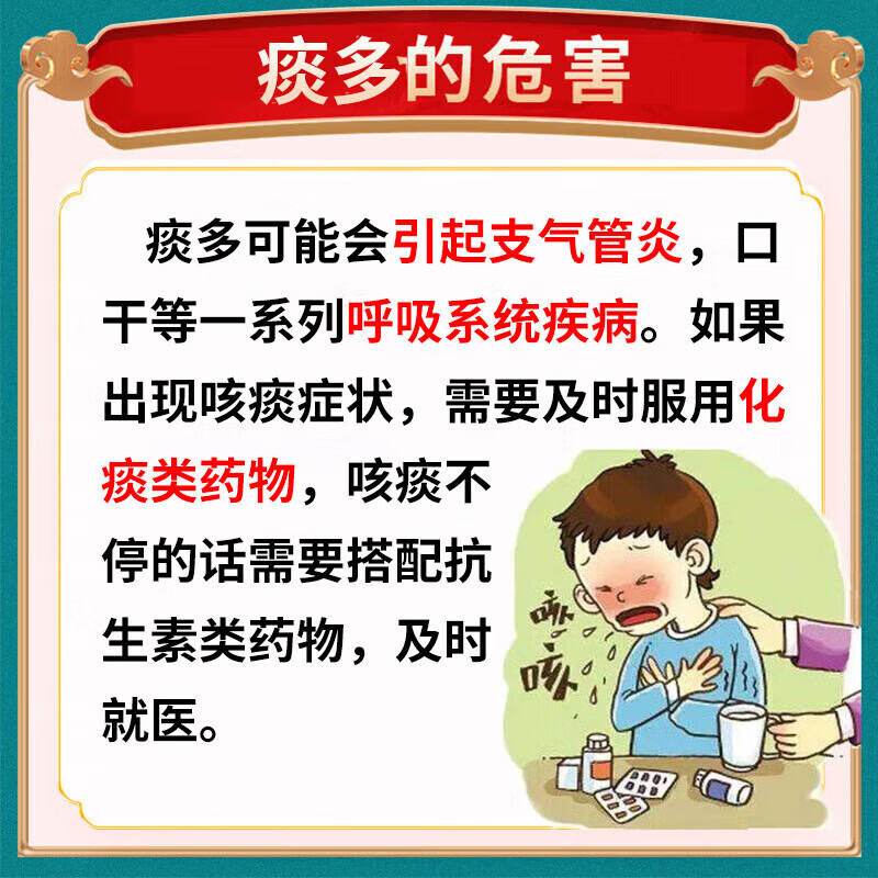 止咳化痰清肺成人 去痰化痰药治喉咙痰多痰液粘稠白痰黄痰咳不出咽不下异物感咳嗽痰多吐不尽 清气化痰丸 1盒【喉咙总有痰】建议多盒