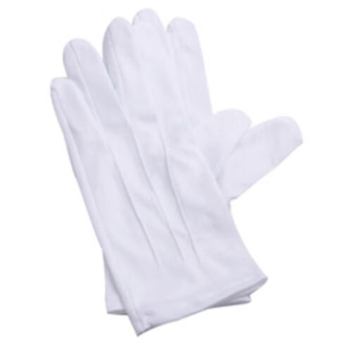 壹号凤防晒手套男三筋礼仪白手套薄款检阅表演安保夏季礼仪手套白色