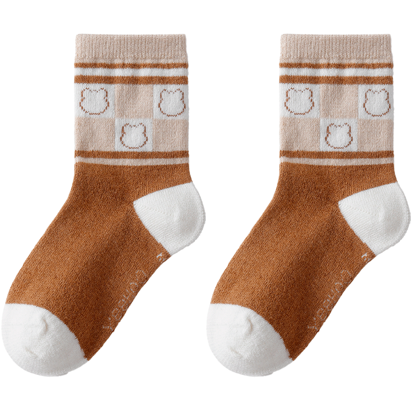 Ӣ�� YEEHOO ��ͯ���� 4˫װ 9-12�� L�� �Ӻ���ë��ů͸���ߵ������� ���С��