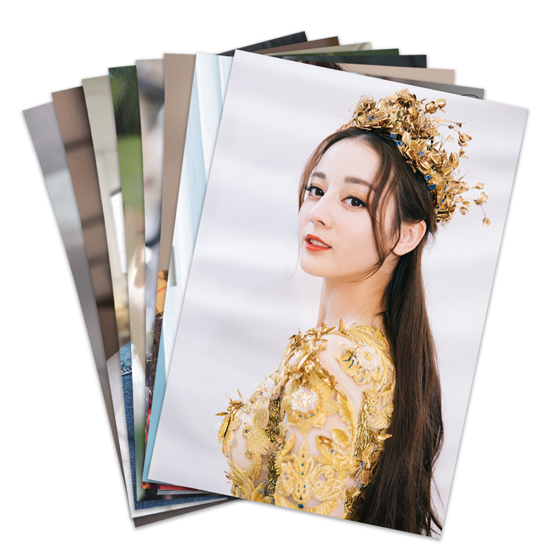 萌念全新迪丽热巴写真集周边签名海报明信片钥匙扣生日礼物 海报30张