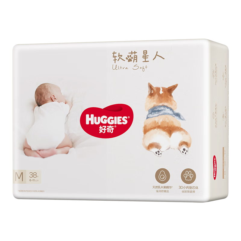 ���棨Huggies���������˿»���ֽ���M38Ƭ(6-11kg)