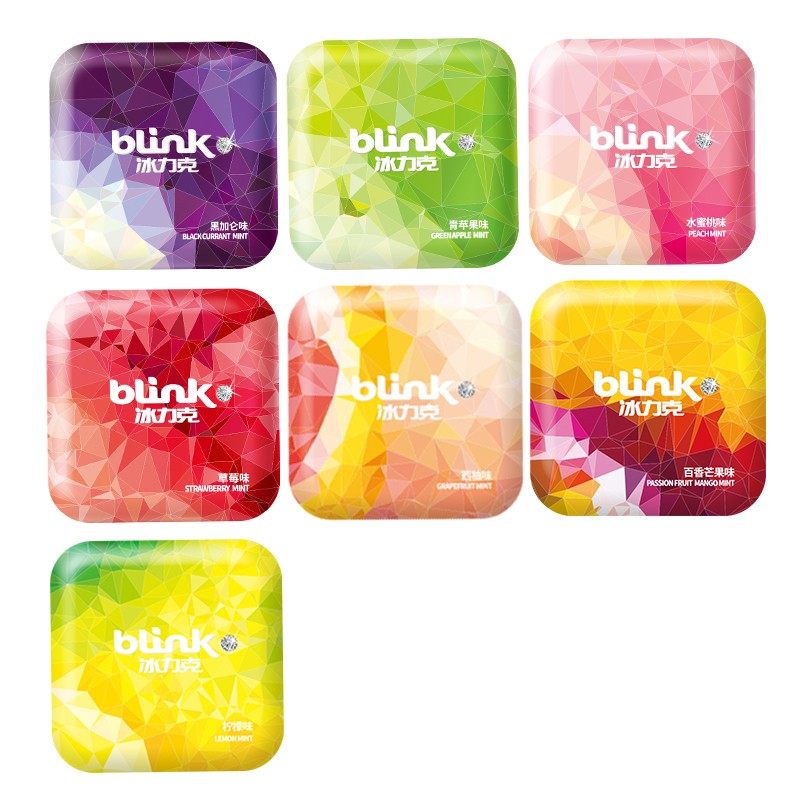 冰力克(blink)德国进口无糖糖果 薄荷糖 硬糖 喉糖 含片糖 办公室零食
