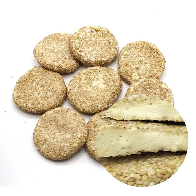 手工麦芽糖芝麻饼糖饼 叮叮糖江西特产传统零食糖果 白芝麻麦芽糖一斤