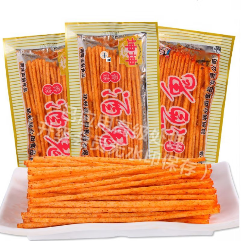 坤坤米线辣条怀旧儿时休闲小吃童年麻辣米线辣条小零食 辣条【20包】