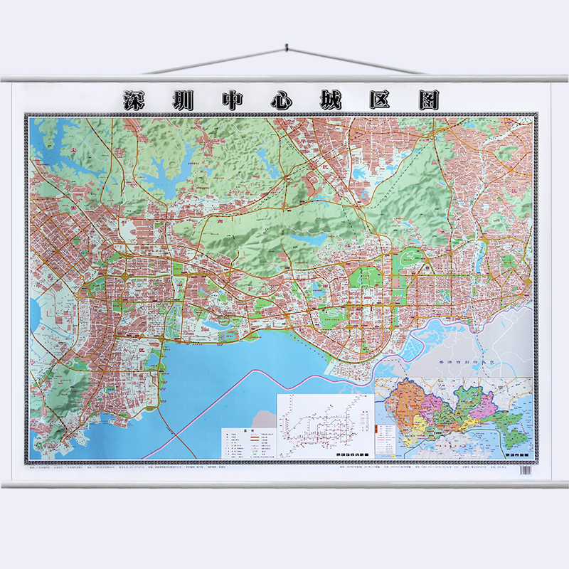 深圳市地图挂图1.2x0.