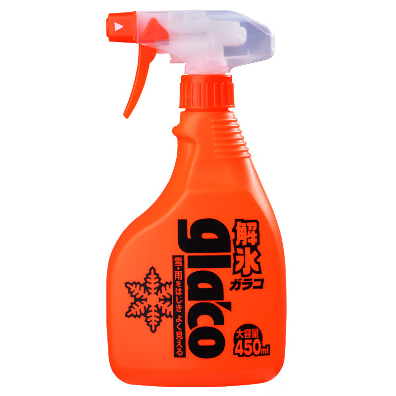 SOFT99汽车玻璃融雪剂除冰剂 日本原装进口 挡风玻璃车窗除冰霜神器 快速版 450ml 1瓶