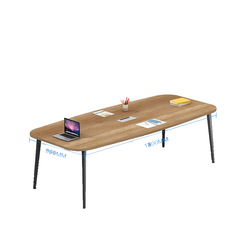 法果办公家具长方形办公桌会议桌长桌简约现代 会议洽谈桌组合-2.4米原木色(不含椅子)