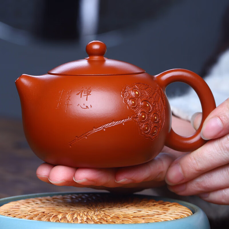 繁铺紫砂壶宜兴原矿国助工陈菊华全手工功夫茶具套装泡茶大红袍西施壶
