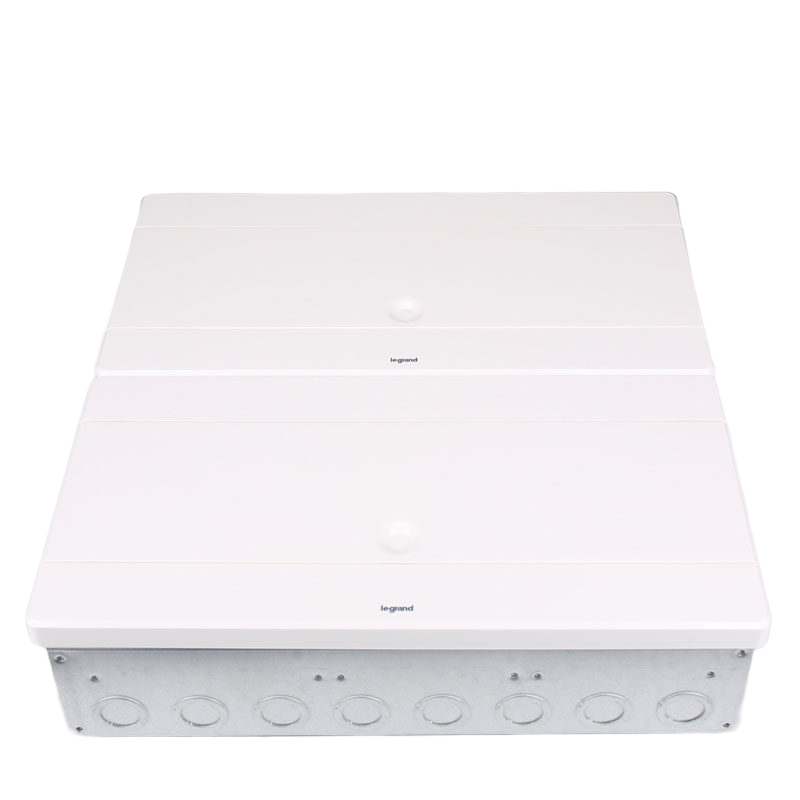 羅格朗（LEGRAND）配電箱不銹鋼強(qiáng)電箱家用配電柜電控箱空氣開關(guān)箱透明門暗裝箱 40回路 白色面蓋
