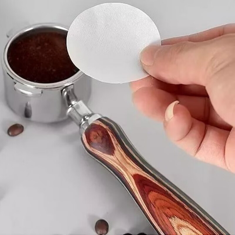 【精选】意式咖啡机粉碗圆形滤纸手柄专用咖啡过滤纸咖啡滤片51/5 1张 51MM 1包100片