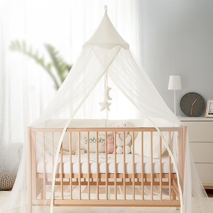 弗贝思婴儿床蚊帐全罩式通用宝宝专用防蚊罩儿童拼接床床幔支架