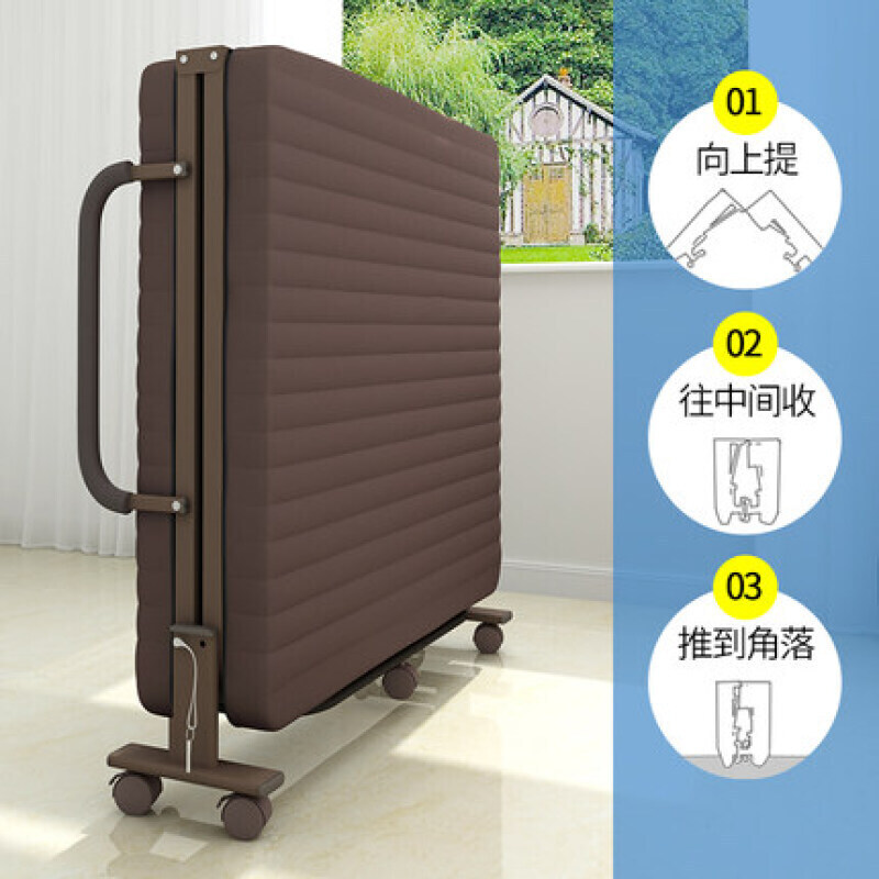 光佰 简易便携收缩床单人躺椅临时休息床办公室折叠床中午休息椅加班